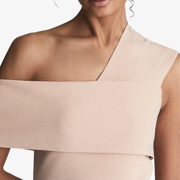 NEW REISS PINK ONE-SHOULDER KNIT TOP - Picture 3 of 9